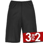 Damella Microfiber Waist Slip Shorts Schwarz Viskose 38 Damen