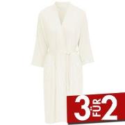 Damella Viscose Plain Lace Robe Elfenbein Viskose Small Damen
