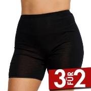 Damella Wool And Silk Shorts Schwarz Wolle 38 Damen