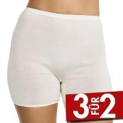 Damella Wool And Silk Shorts Vanille Wolle 38 Damen