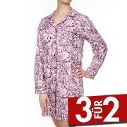 Damella Woven Viscose Nightshirt Rosa Muster Viskose Small Damen