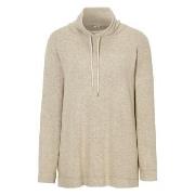 Damella Knitted Lounge Top Beige Large Damen