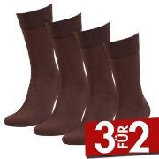 Amanda Christensen 4P Bamboo Crew Socks Braun Gr 39/42