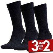 Amanda Christensen 3P Grade Merino Wool Sock Anthrazit Gr 39/42