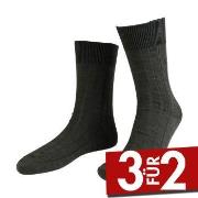 Amanda Christensen Grade Wide Rib Ankle Socks Olive Gr 39/42