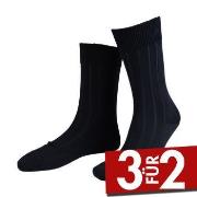 Amanda Christensen Grade Wide Rib Ankle Socks Marine Gr 43/46
