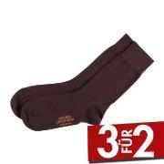 Amanda Christensen Noble Ankle Socks Dunkelbraun Gr 43/44
