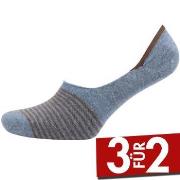 Amanda Christensen True Stripe Invisible Sock Blau/Braun Gr 43/44