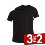Jockey 2P Cotton Crew Neck T-Shirt Schwarz Baumwolle Small Herren