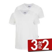 Jockey 2P V-Neck T-Shirt Weiß Baumwolle Small Herren