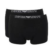 Armani Viscose Jersey Boxer 2P Schwarz Viskose Small Herren