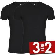 Dovre 2P Bamboo Crew Neck Schwarz Small Herren