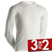 Dovre Long Sleeve Wool Crew Neck Weiß Merinowolle Small Herren