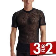 Dovre Wool Mesh T-Shirt Schwarz Wolle Small Herren