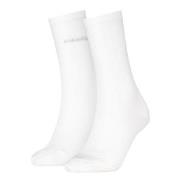 Calvin Klein 2P Soft Cotton Stretch Crew Socks Weiß One Size Damen