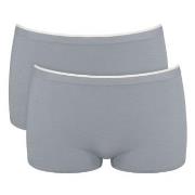 Sloggi 2P GO Sense Shorts Grau Modal Small Damen