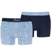 Levis 2P Boxer Briefs Cotton Patterned Marine/Blau Baumwolle Medium He...