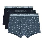 Armani Logo Boxer Briefs With Core Logo Waistband 3P Marine/Blau Baumw...