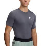 Under Armour HeatGear SS Compression Shirt Grafit Small Herren