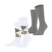 Burlington 2P Everyday Mix Cotton Sock Weiß Gr 40/46 Herren