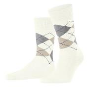 Burlington Manchester Mercerised Cotton Sock Offwhite Gr 40/46 Herren
