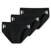 Schiesser 3P 95-5 Stretch Rio Slip 3XL-4XL Schwarz Baumwolle 3XL Herre...
