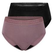 Schiesser 2P Care Retro Period Pants Mixed Baumwolle 38 Damen