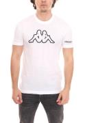 Kappa Herren Baumwoll-Shirt Rundhals-Shirt mit großem Logo-Patch Kurza...