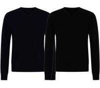 KKS STUDIOS Herren V-Neck Pullover aus 100% Kaschmir Sweater KK2350 Na...