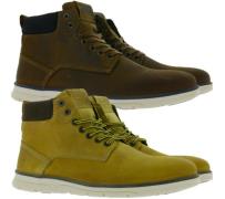 Jack & Jones Tubar Schnürboots Herren Stiefel aus Echtleder Winter-Sch...