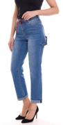 H.I.S. Coletta Worker Damen High Waist Jeans Mom-Jeans Straight-Fit 65...