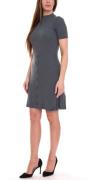 melrose Damen Strick-Kleid modisches Kurzarm-Kleid mit schicker Schnür...