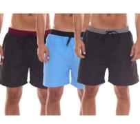 urban ace Herren Badeshorts schnell trocknende Bade-Hose mit Kordelzug...