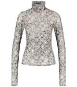 ESPRIT Damen Langarm-Bluse Jersey-Shirt durchsichtig mit Blumen Print ...