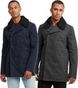 SOLID Herren Business-Parka mit abnehmbarem Teddyfell-Besatz am Kragen...