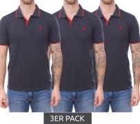 3er Sparpack U.S. POLO ASSN. Herren Polo-Shirt Basic-Shirt Baumwoll-Sh...