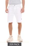 2er Pack U.S. POLO ASSN. Abel Herren Chino-Shorts nachhaltige Baumwoll...