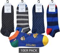 10 Paar JACK & JONES Unisex Freizeit-Socken oder Sneaker-Socken aus Ba...