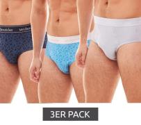 3er Pack seidensticker Cotton Flex Brief Slips für Herren mit Logo-Bun...