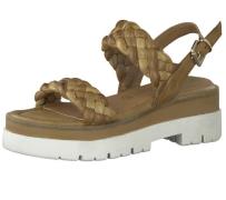 MARCO TOZZI Damen Sandalette geflochtene Sandalen Echtleder 2-88710-28...