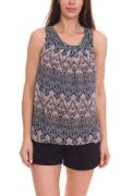 Laura Scott Damen Sommer-Top ärmelloses Shirt mit Allover-Print 343122...