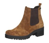 bama Stiefelette Damen Echtleder-Schuhe Chelsea-Boots wasserabweisend ...