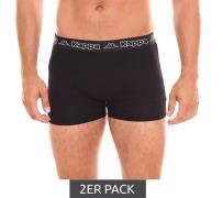 2er Pack Kappa Herren Boxershorts stylische Unterhosen 351K1JW AEB Sch...