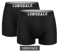 10er Pack LONSDALE LONDON Herren Boxershorts bequeme Unterwäsche 11385...