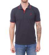 U.S. POLO ASSN. Herren Polo-Shirt Basic-Shirt Baumwoll-Shirt Kurzarm-S...