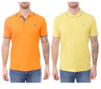 U.S. POLO ASSN. Herren Polo-Shirt Basic-Shirt Baumwoll-Shirt Kurzarm-S...