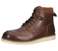 SANSIBAR Herren Echtleder-Stiefelette modische Mid-Top Schuhe 1082882 ...