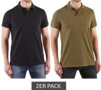 2er Pack NORTHERN COUNTRY Herren Polo-Shirt mit Stifthalter Baumwoll-S...