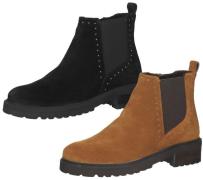 SPM Lano Damen Echtleder Stiefelette mit Nietenbesatz Chelsea Boots SP...