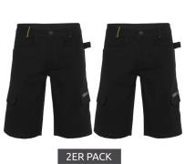 2er Pack NORTHERN COUNTRY Herren Arbeits-Hose Denim Baumwoll-Shorts 00...